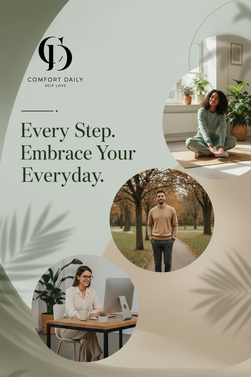 Comfort Daily Lifestyle Banner with Logo